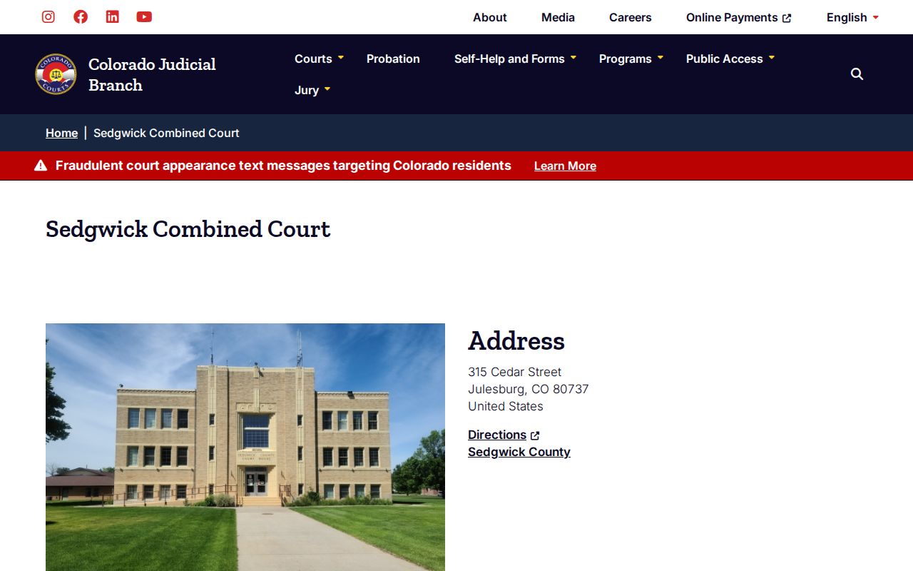 Sedgwick County warrant check Combined Court location page