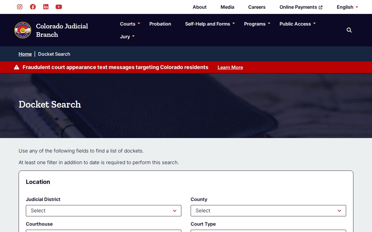 Sedgwick County active warrant search state docket page